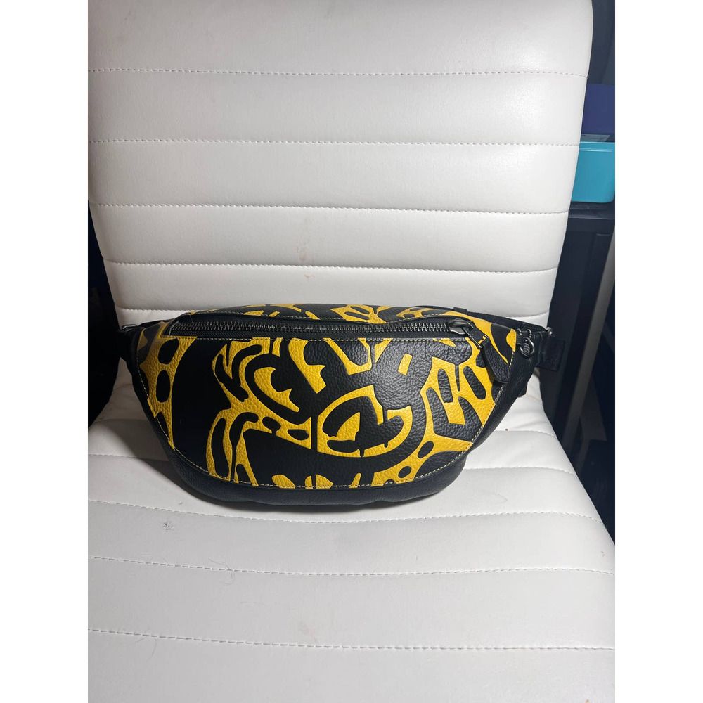 COACH Mens X Mickey Mouse X Keith Haring Waist Bag NWT